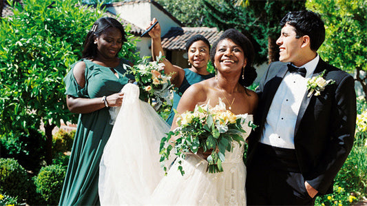 Floral and Patterned Designs for Purple Bridesmaid Dresses