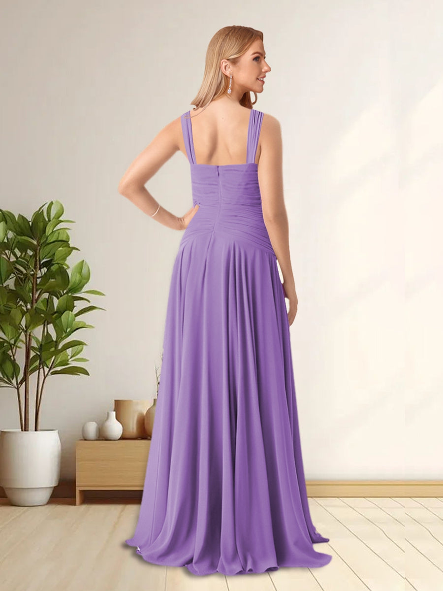 Spaghetti Straps Sleeveless Long Formal Evening Dresses With Ruffles & Jacket