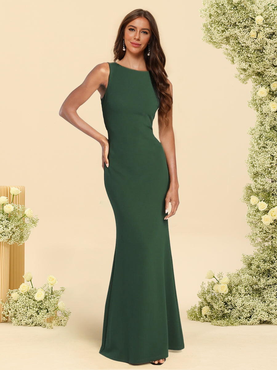 Trumpet/Mermaid Scoop Floor-Length Bridesmaid Dresses