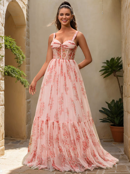 Ball Gown Sweetheart Sleeveless Ruched Prom Dresses