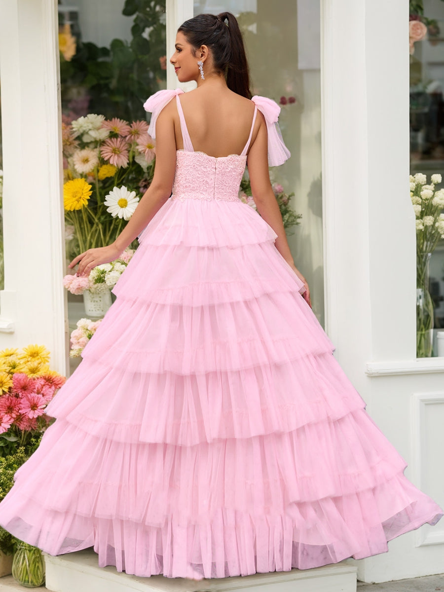 Ball Gown Sweetheart Sleeveless Applique Prom Dresses