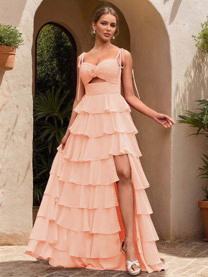 Ball Gown Sweetheart Sleeveless Solid Flowers Prom Dresses