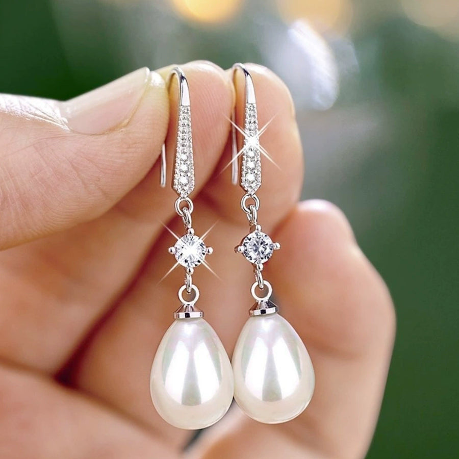 Sweet Women's Pearl Drop Earrings