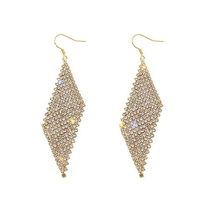 Luxury Women's Rhombus Earrings For Wedding