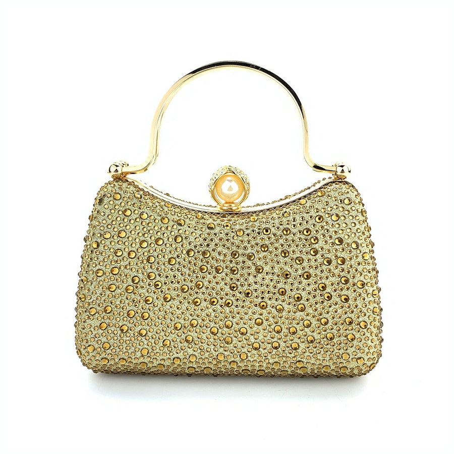 Alloy Glitter Rhinestone Clutch Women's Handbags