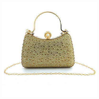 Alloy Glitter Rhinestone Clutch Women's Handbags