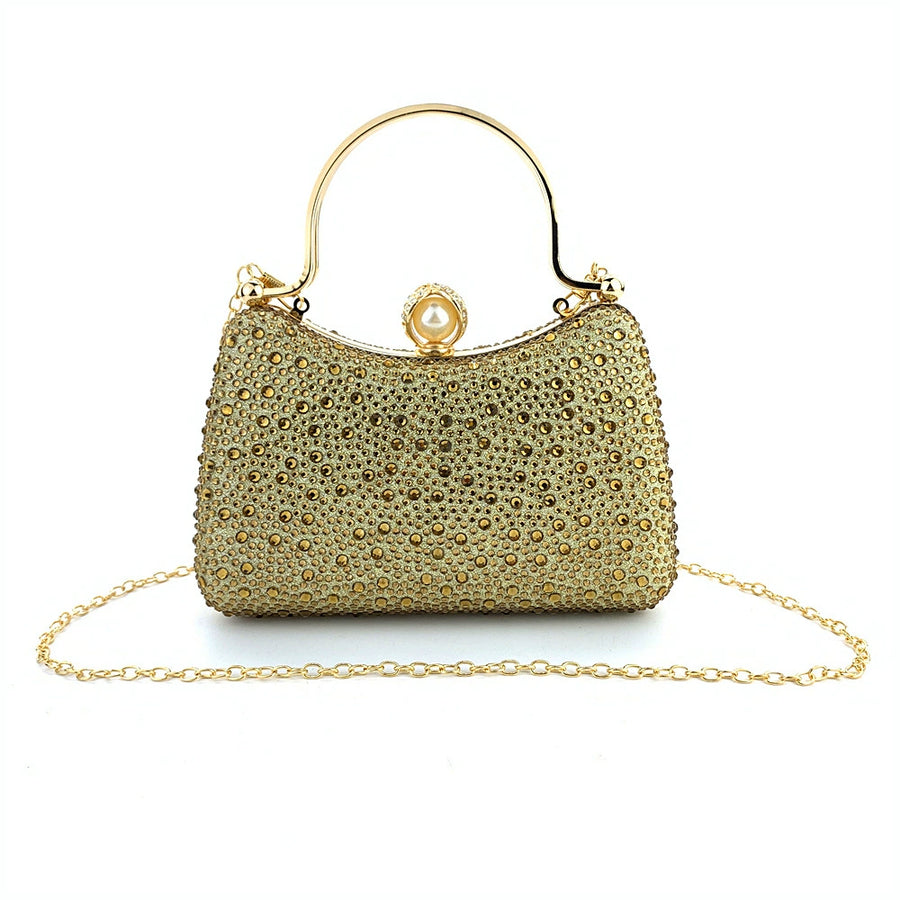 Alloy Glitter Rhinestone Clutch Women's Handbags