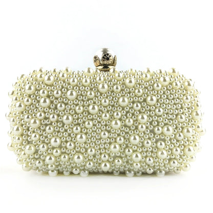 Fashionable Shining Pearls Clutch Unique Handbags