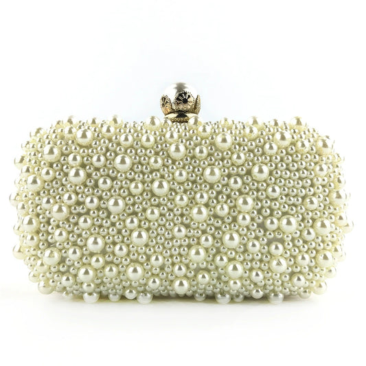 Fashionable Shining Pearls Clutch Unique Handbags