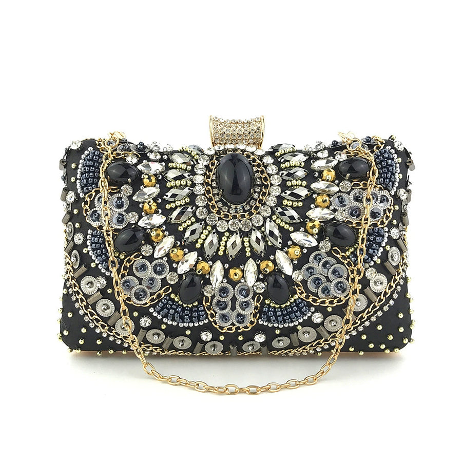 Delicate Beading Diamond Clutch Women's Handbags