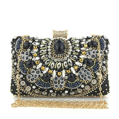 Delicate Beading Diamond Clutch Women's Handbags