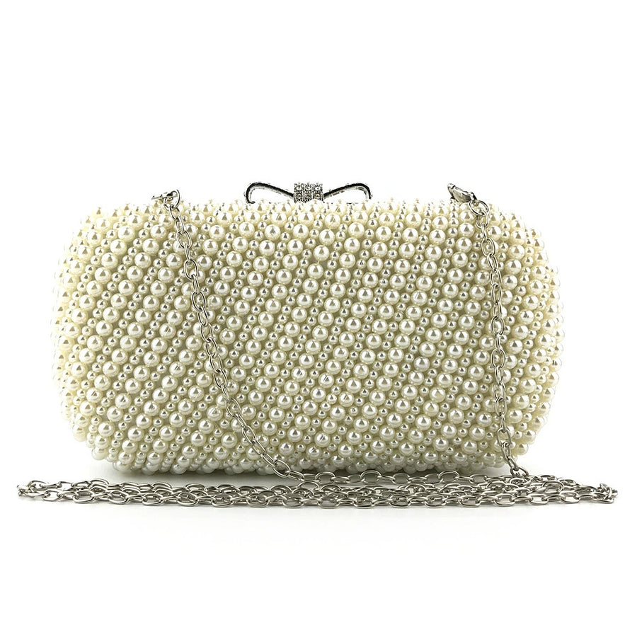 Elegant Shining Pearls Clutch Unique Handbags