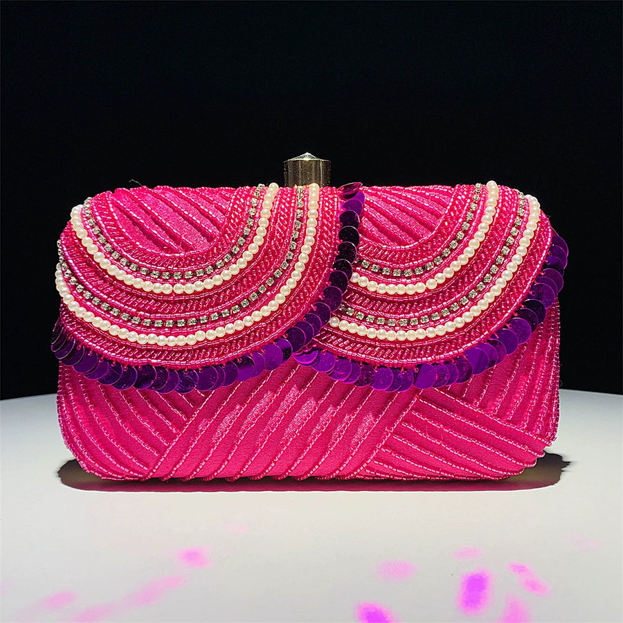 Gorgeous Shining Pearls Clutch Unique Handbags