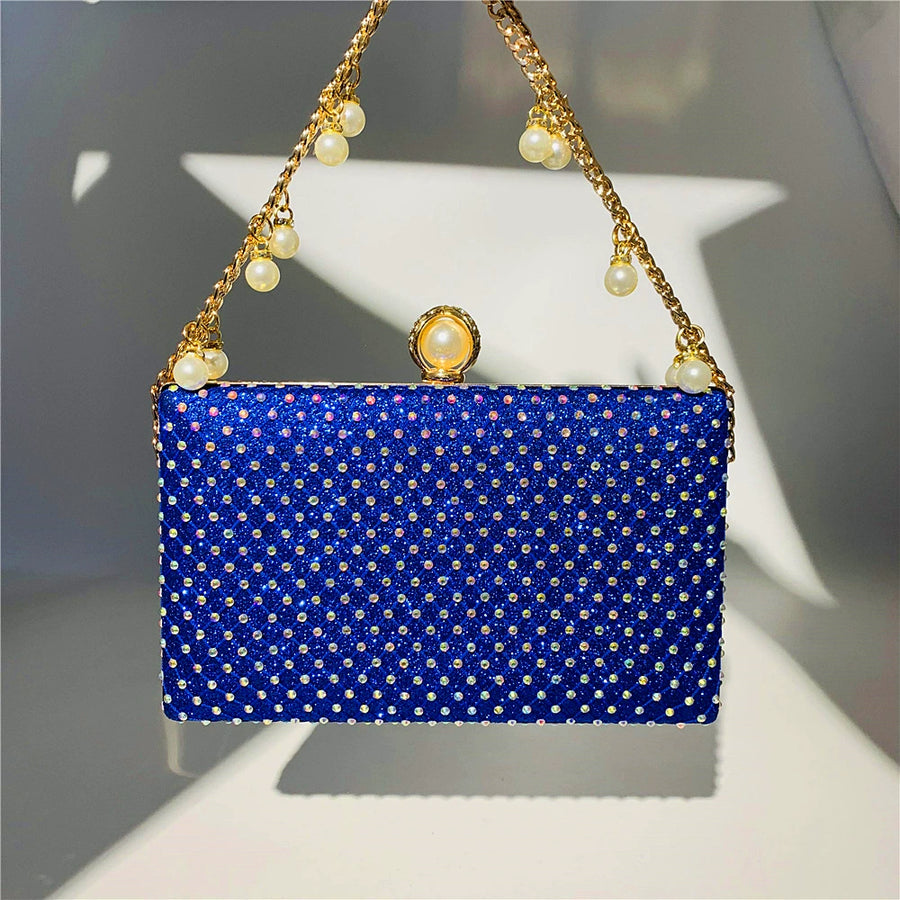 Gorgeous Sparkly Pearls Clutch Unique Handbags