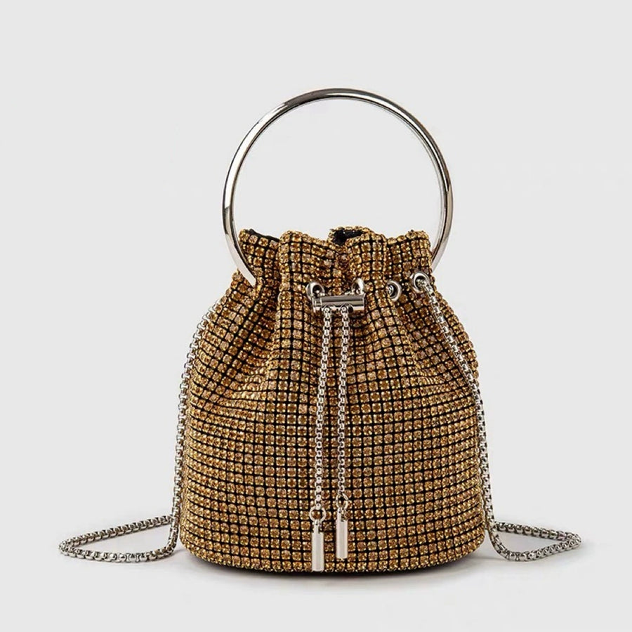 Charming Gorgeous Rhinestone Clutch Women's Chain Bucket Bags