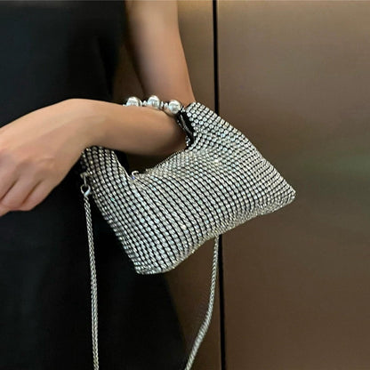 Charming Gorgeous Crystal Clutch Women's Chain Wallets