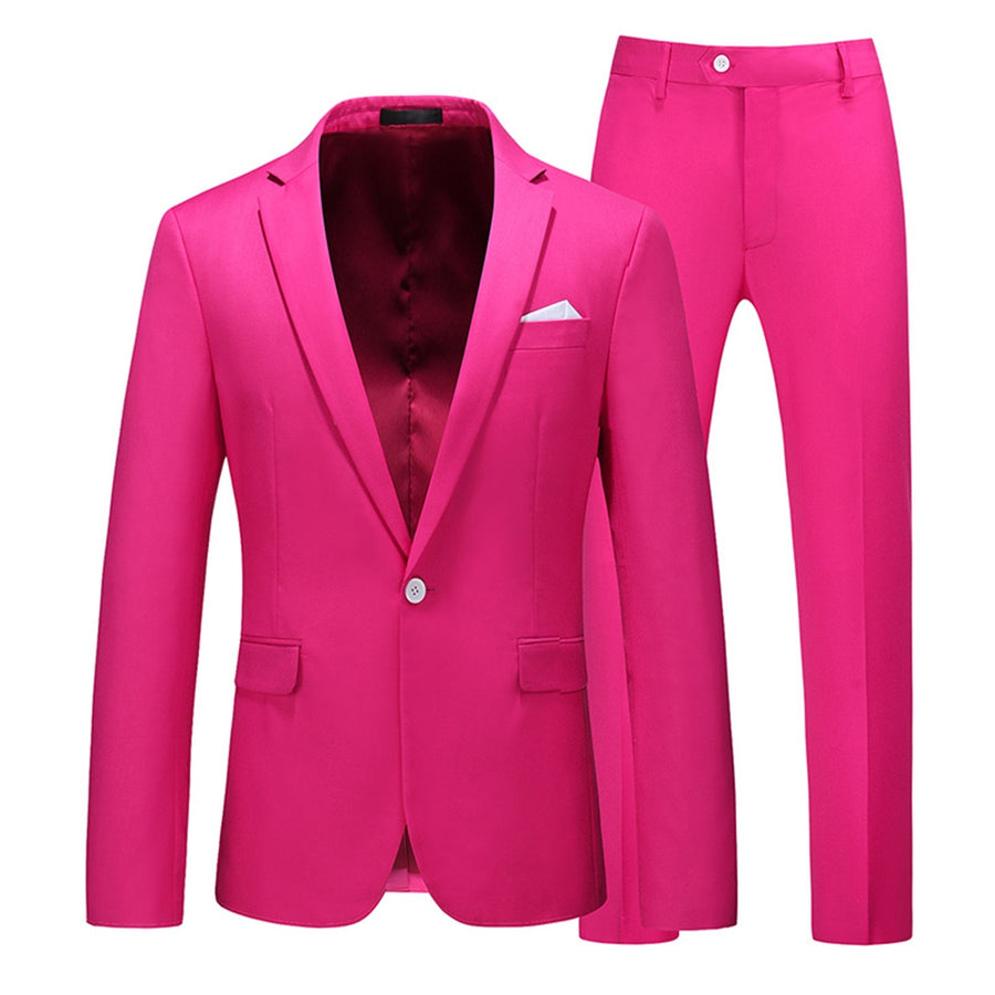 Tailored Fit Single Breasted One-button 2 Pieces Men's Prom Party Suits