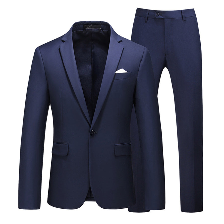 Tailored Fit Single Breasted One-button 2 Pieces Men's Prom Party Suits