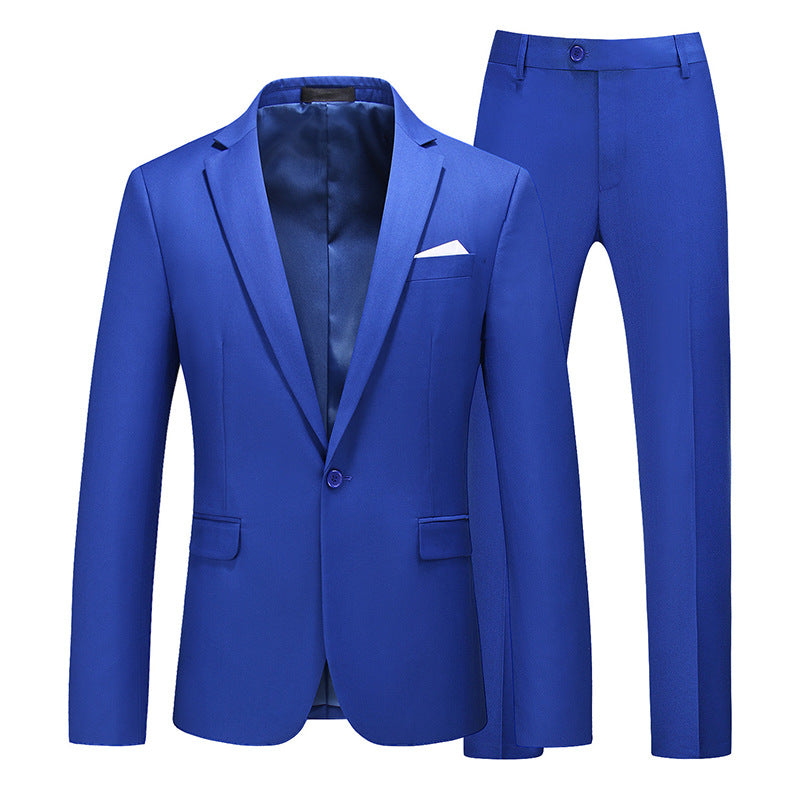 Tailored Fit Single Breasted One-button 2 Pieces Men's Prom Party Suits