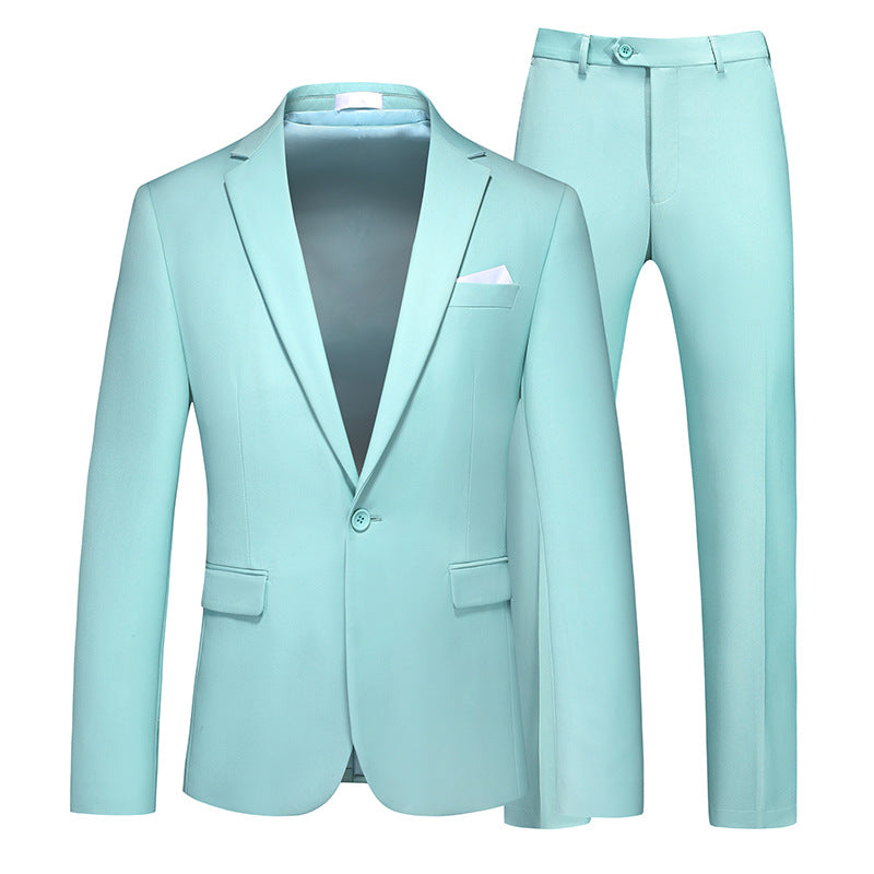 Tailored Fit Single Breasted One-button 2 Pieces Men's Prom Party Suits