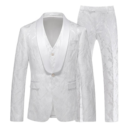 Tailored Fit Single Breasted One-button 3 Pieces Men's Wedding Suits