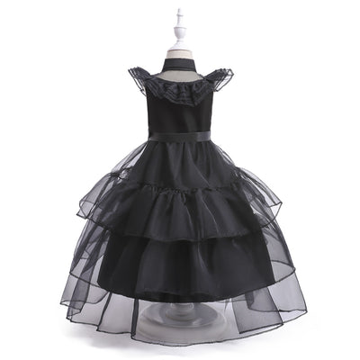 Ball-Gown Tulle Sleeveless Scoop Floor-Length Flower Girl Dresses with Ruffles