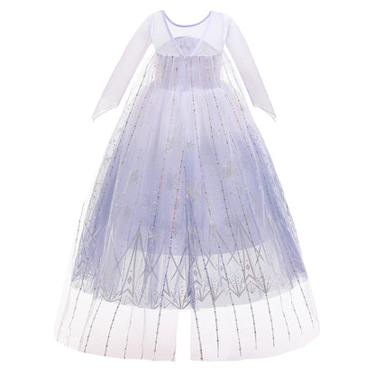 A-Line/Princess Scoop Long Sleeves Flower Girl Dresses with Printed Flowers & Watteau Train