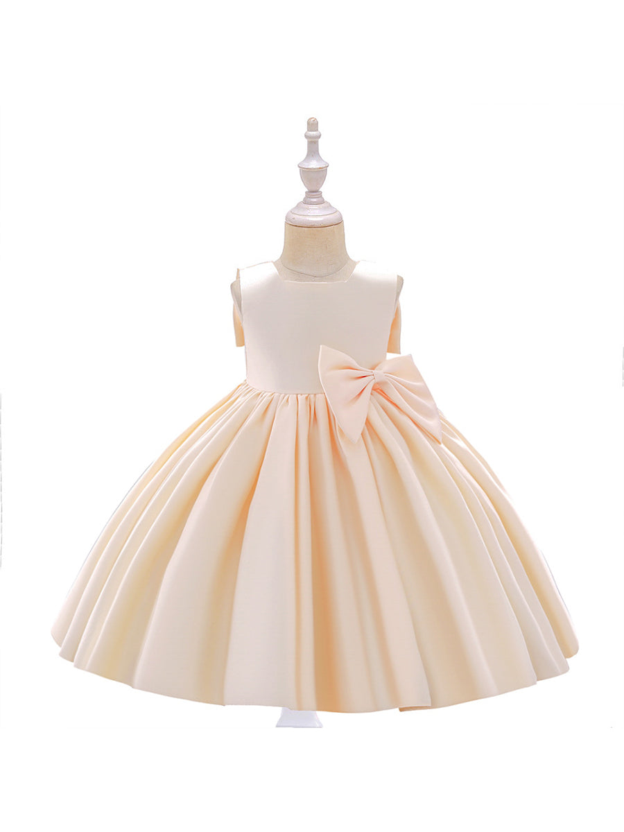 Ball Gown Scoop Sleeveless Flower Girl Dresses with Ruffles