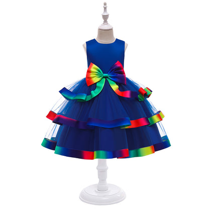 A-Line/Princess Scoop Sleeveless Christmas Dresses for Girls