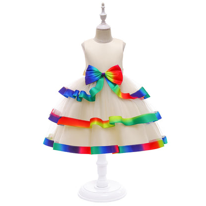 A-Line/Princess Scoop Sleeveless Christmas Dresses for Girls