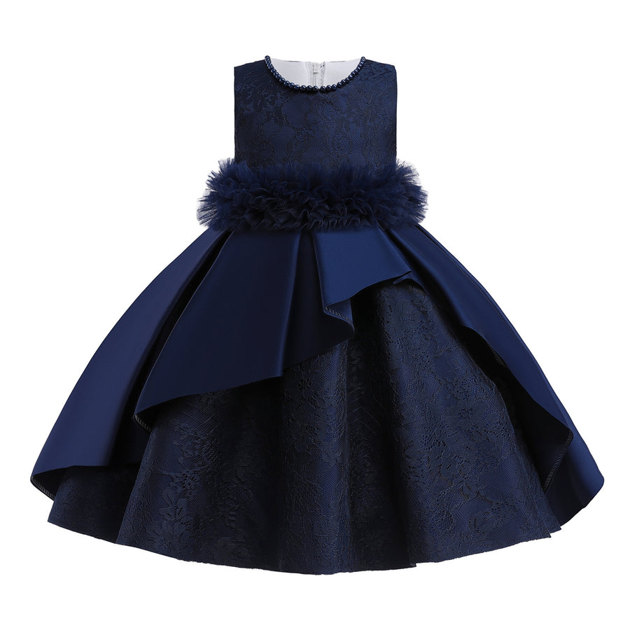 Ball Gown Scoop Sleeveless Flower Girl Dresses with Sash