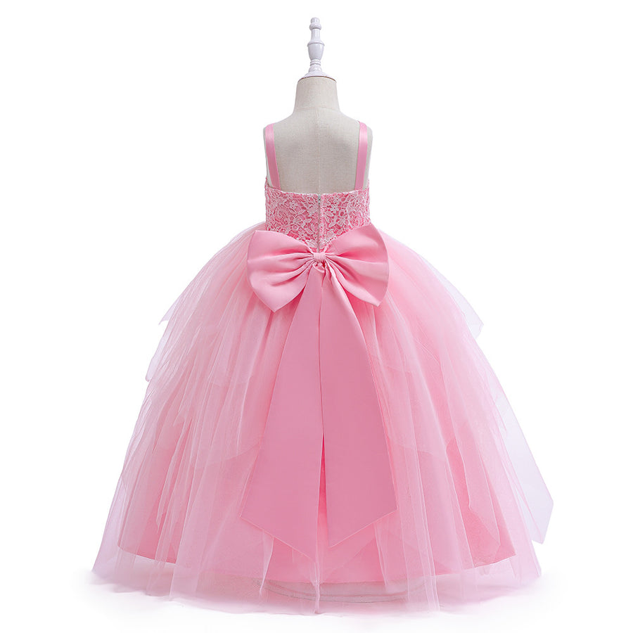 Ball Gown Scoop Sleeveless Flower Girl Dresses with Applique