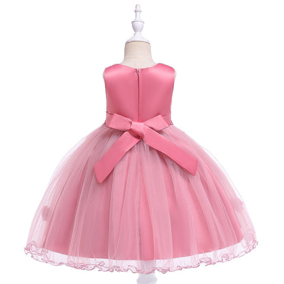 Ball Gown Scoop Sleeveless Flower Girl Dresses with Solid Flowers