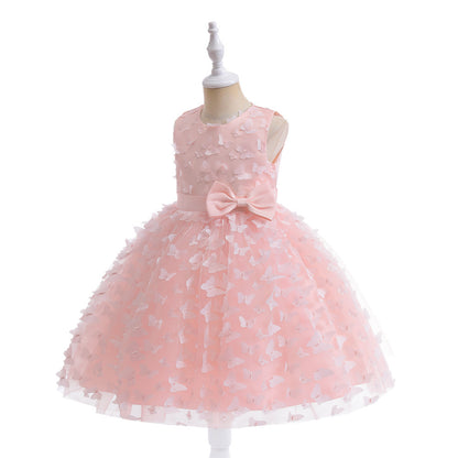 Ball Gown Scoop Sleeveless Flower Girl Dresses with Solid Flowers