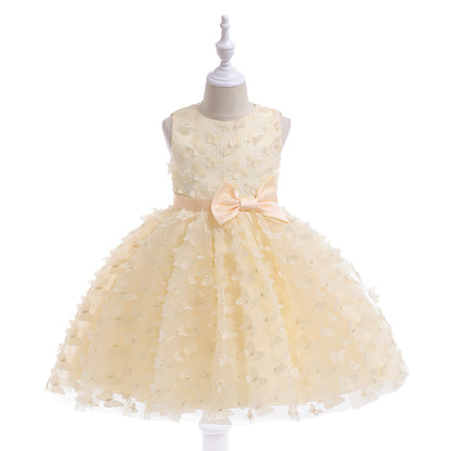 Ball Gown Scoop Sleeveless Flower Girl Dresses with Solid Flowers