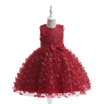 Ball Gown Scoop Sleeveless Flower Girl Dresses with Solid Flowers