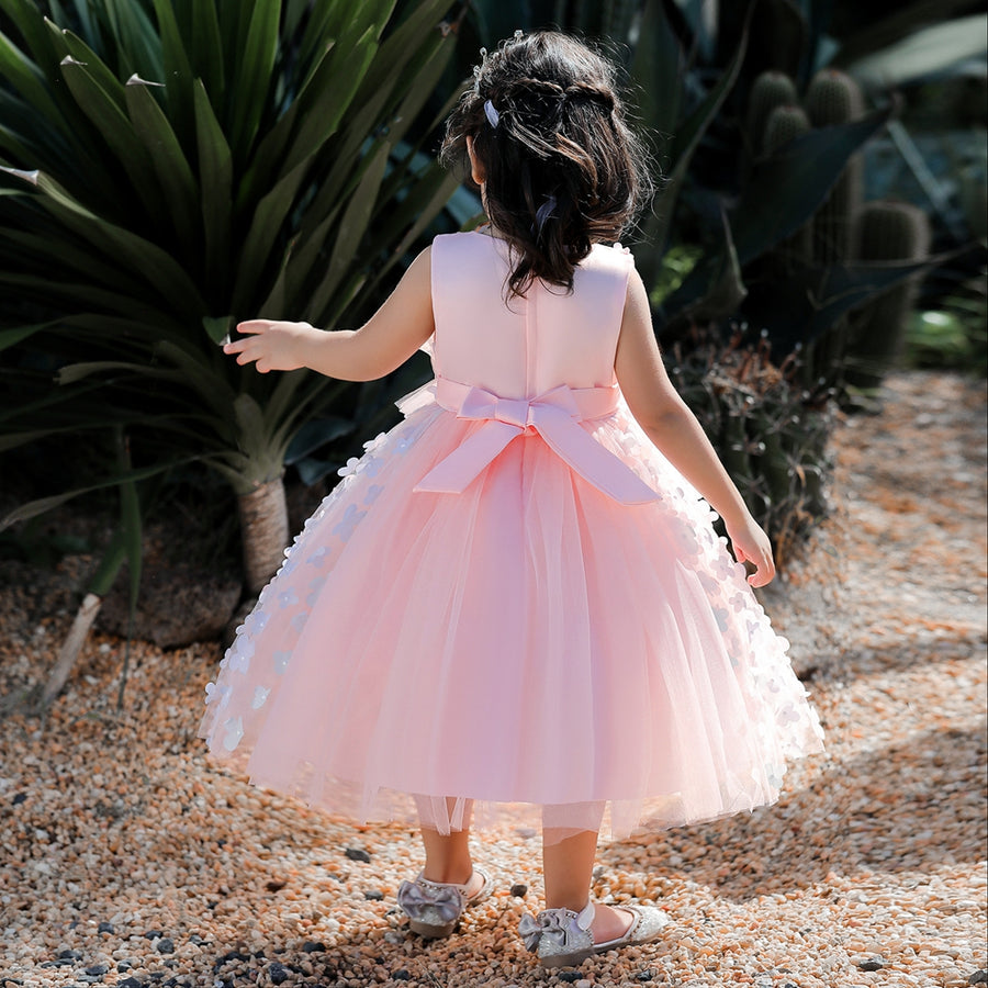 Ball Gown Scoop Sleeveless Flower Girl Dresses with Beading