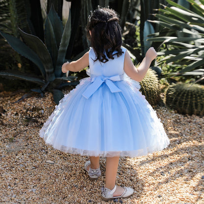 Ball Gown Scoop Sleeveless Flower Girl Dresses with Beading