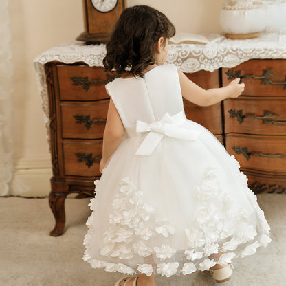 Ball Gown Scoop Sleeveless Flower Girl Dresses with Beading