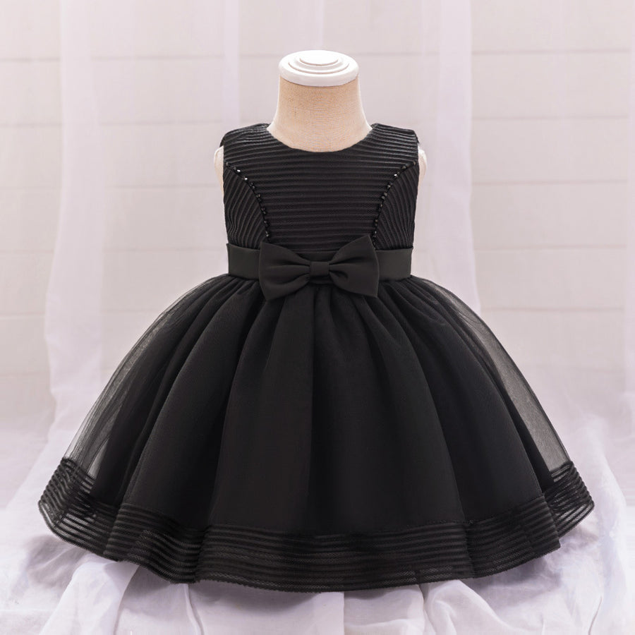 Ball Gown Scoop Sleeveless Flower Girl Dresses with Bow Knot