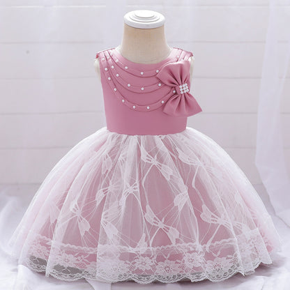 Ball Gown Scoop Sleeveless Flower Girl Dresses with Lace