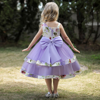 Ball Gown Asymmetrical Sleeveless Flower Girl Dresses with Sequins