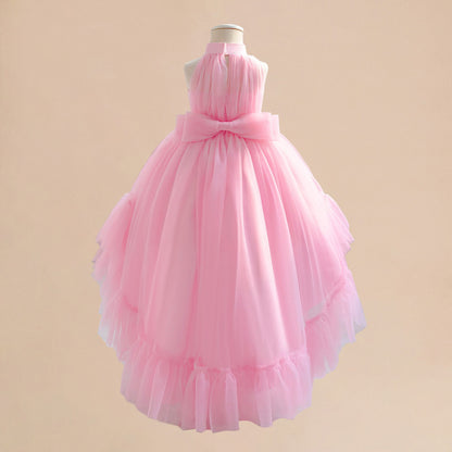 Ball Gown Halter Sleeveless Flower Girl Dresses with Ruched