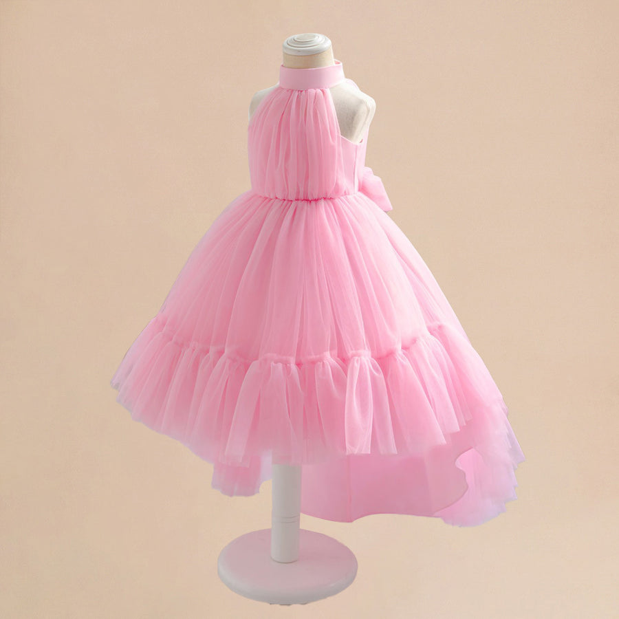 Ball Gown Halter Sleeveless Flower Girl Dresses with Ruched