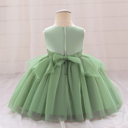 Ball Gown Scoop Sleeveless Flower Girl Dresses with Ruched