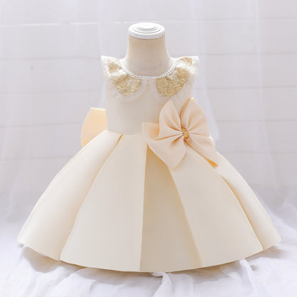 Ball Gown Scoop Sleeveless Flower Girl Dresses with Sequins