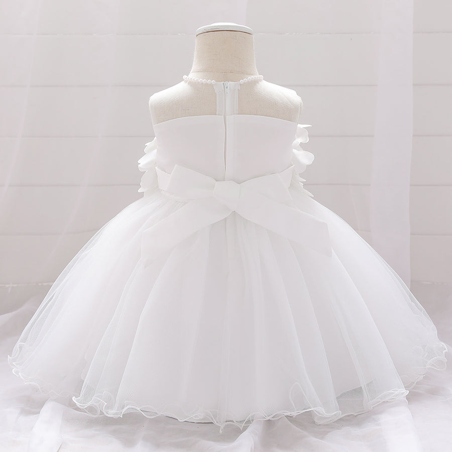 Ball Gown Scoop Sleeveless Flower Girl Dresses with Beading