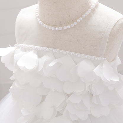 Ball Gown Scoop Sleeveless Flower Girl Dresses with Beading