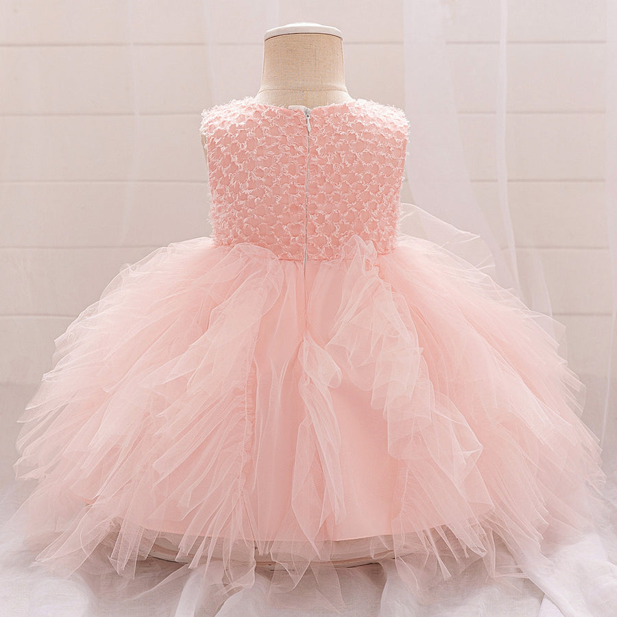 Ball Gown Scoop Sleeveless Flower Girl Dresses with Ruched