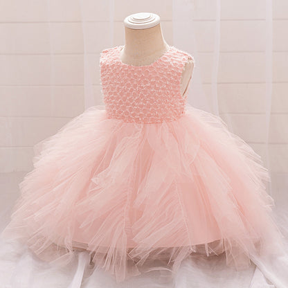 Ball Gown Scoop Sleeveless Flower Girl Dresses with Ruched